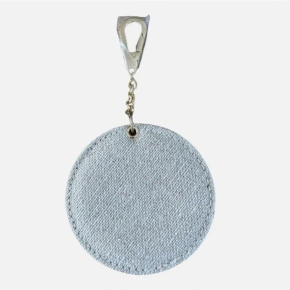 Dior Women's Mini Round Beige Double Mirror Keychain or Bag Charm Luxury NEW - Picture 3 of 8